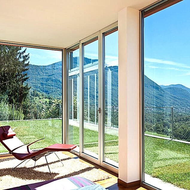 Custom residential glass door