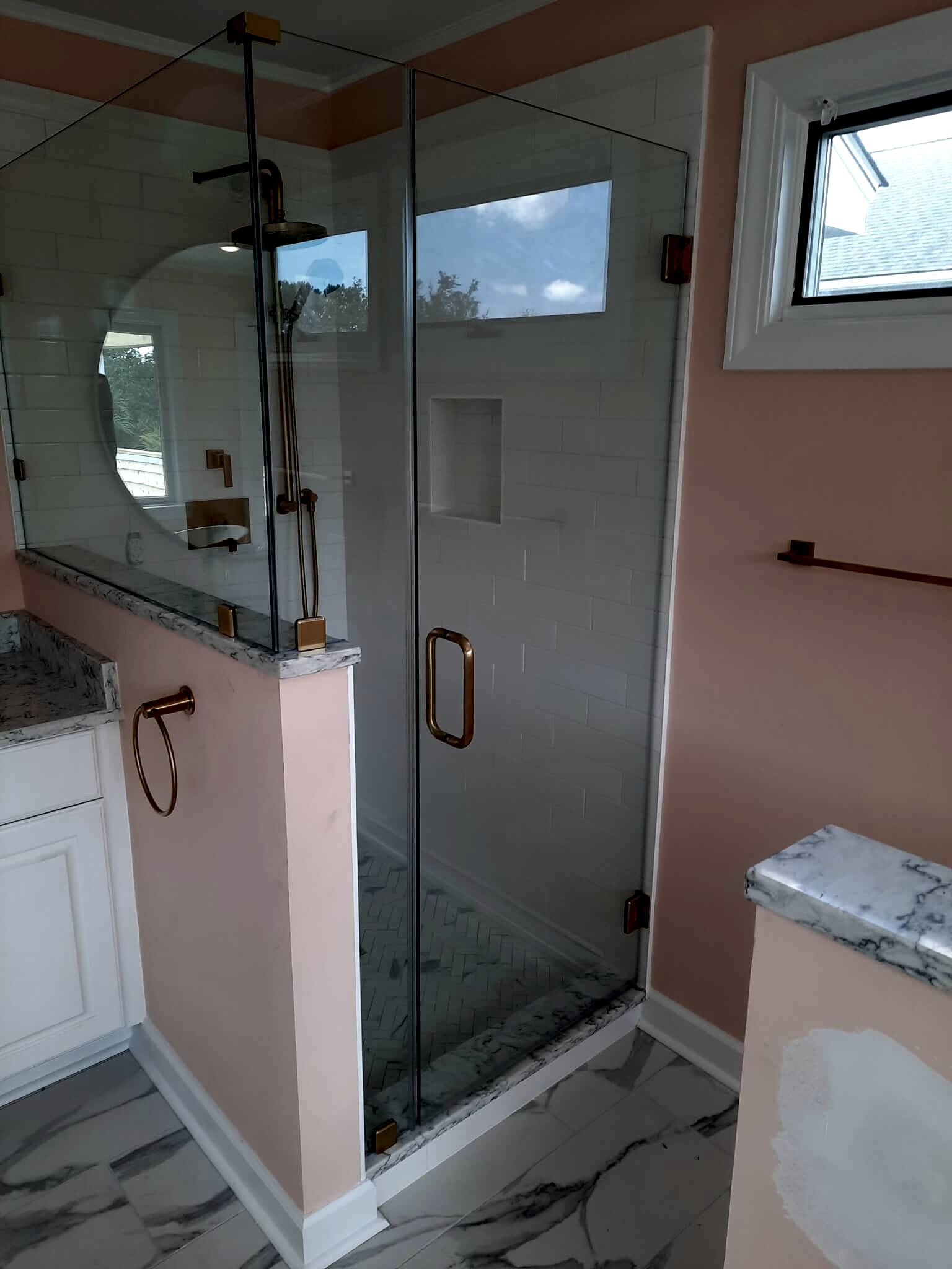 frameless glass shower door 